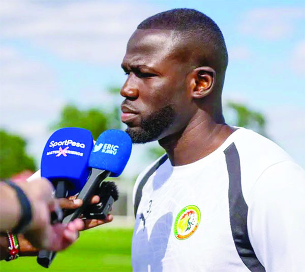 Kalidou Koulibaly, défenseur des Lions : «On va en Ethiopie pour essayer de prendre les trois points»