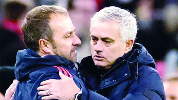 On the bench: Flick versus Mourinho!